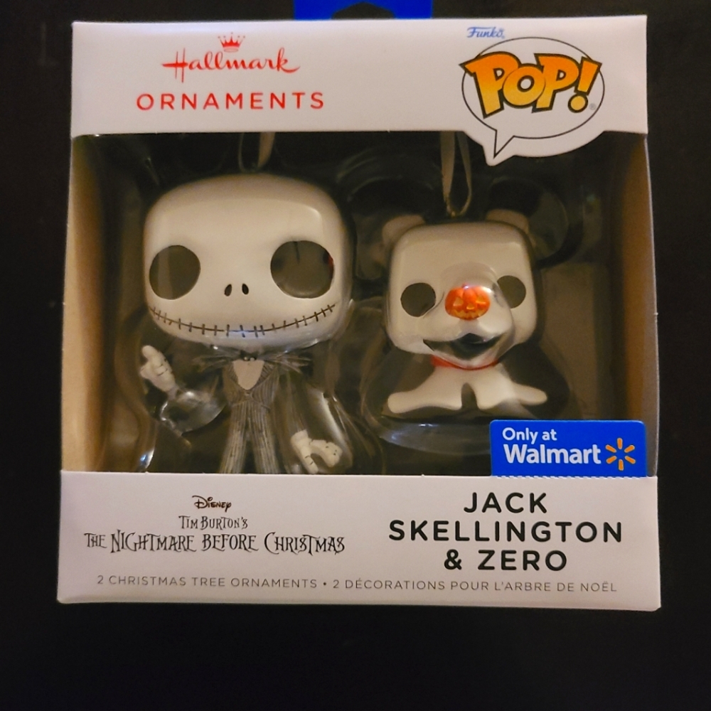 Jack Skellington & Zero Funko Pop Ornament new in box